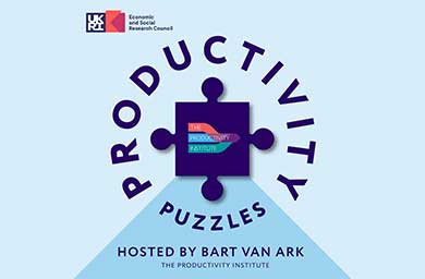 The logo from The Productivity Institute's Productivity Puzzles podcast.